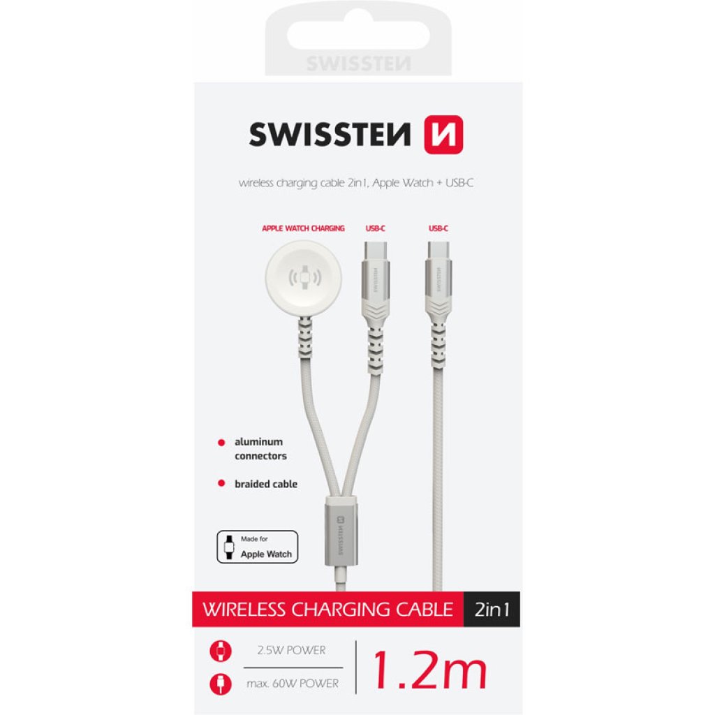 Swissten Magnetic Cable 2in1 For Apple Watch Swissten Magnetic Cable 2in1 For Apple Watch