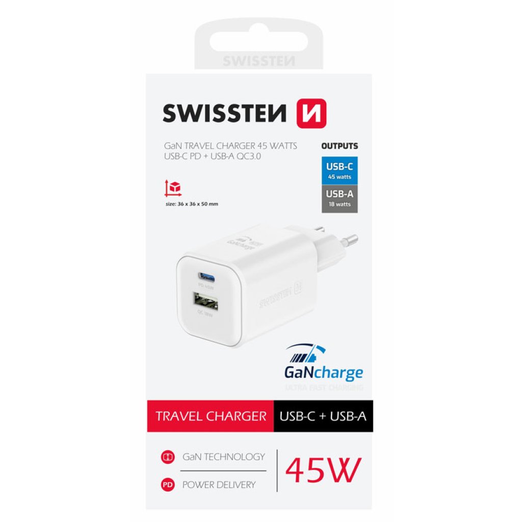 Swissten Travel Charger GaN Swissten Travel Charger GaN
