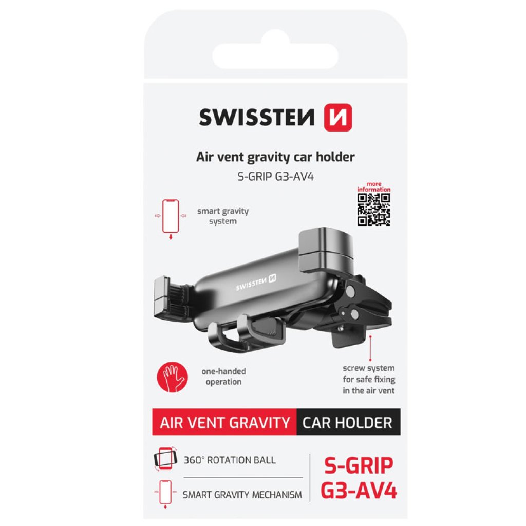 Swissten Wireless Charging Magnetic Air Vent Car Holder Swissten Wireless Charging Magnetic Air Vent Car Holder