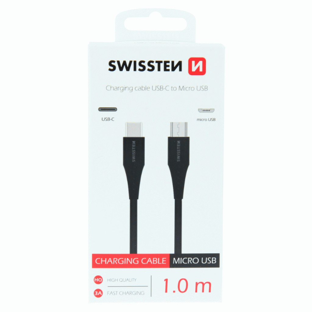 Swissten Charging Cable Usb-C / Micro Usb 1,0 M Swissten Charging Cable Usb-C / Micro Usb 1,0 M