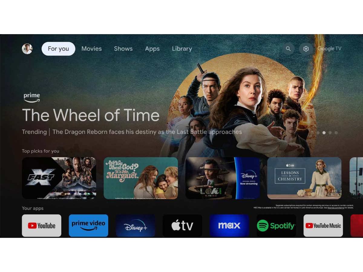 TCL 65Q6C Google TV with Hey Google