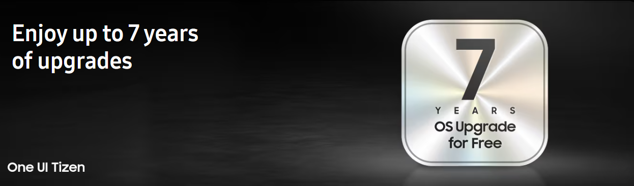 Samsung QN900F One UI Tizen 7 years of upgrades