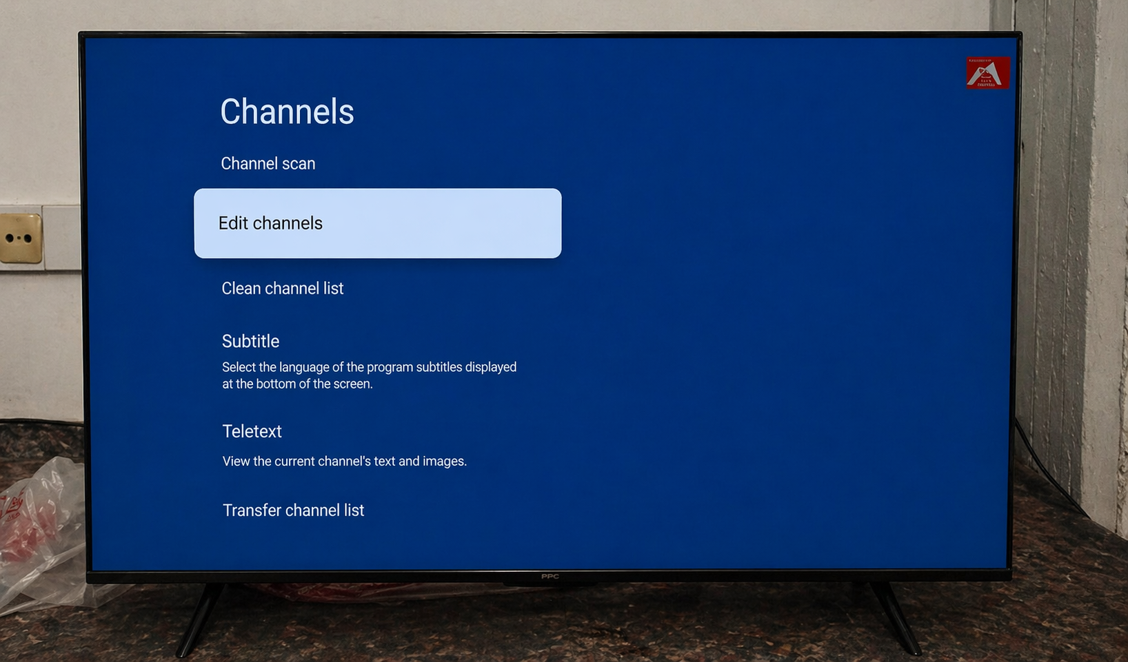 Edit Channels menu (EN)