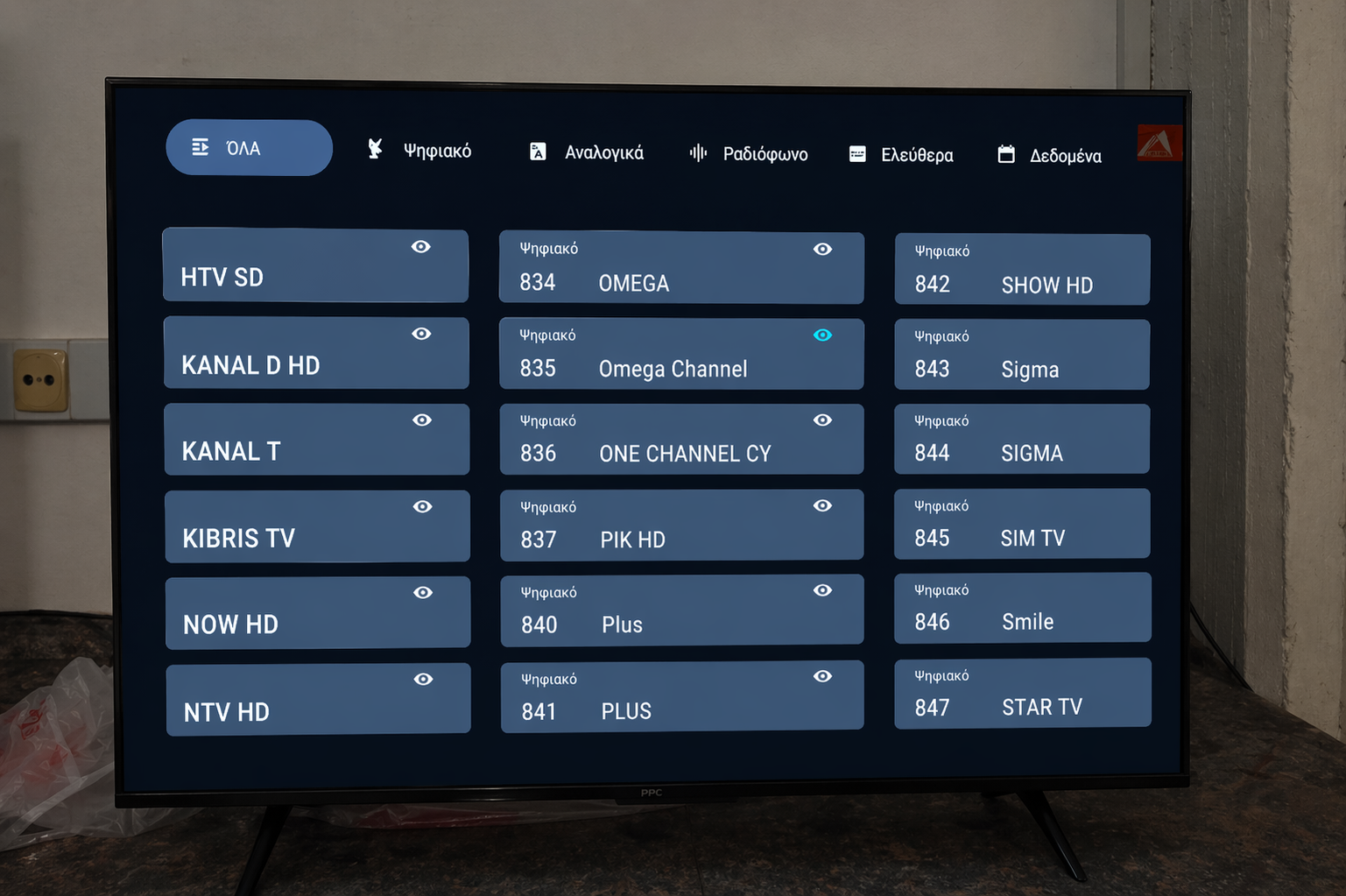 Λίστα καναλιών (ΕΛ) / Channel list (GR)