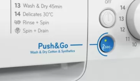 Indesit Push&Go one-touch wash and dry
