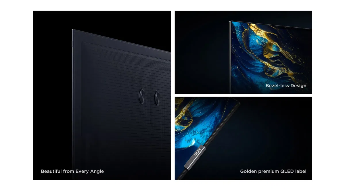 TCL 75P7L slim uni-body design minimal bezels
