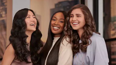 Straighten or curl your hair for various styles