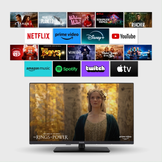 Panasonic TV-50W80AEZC Fire TV home screen