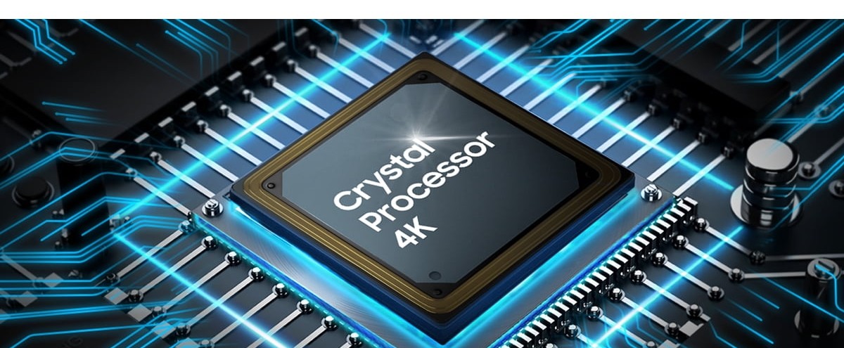 Samsung Crystal Processor 4K chip illustration