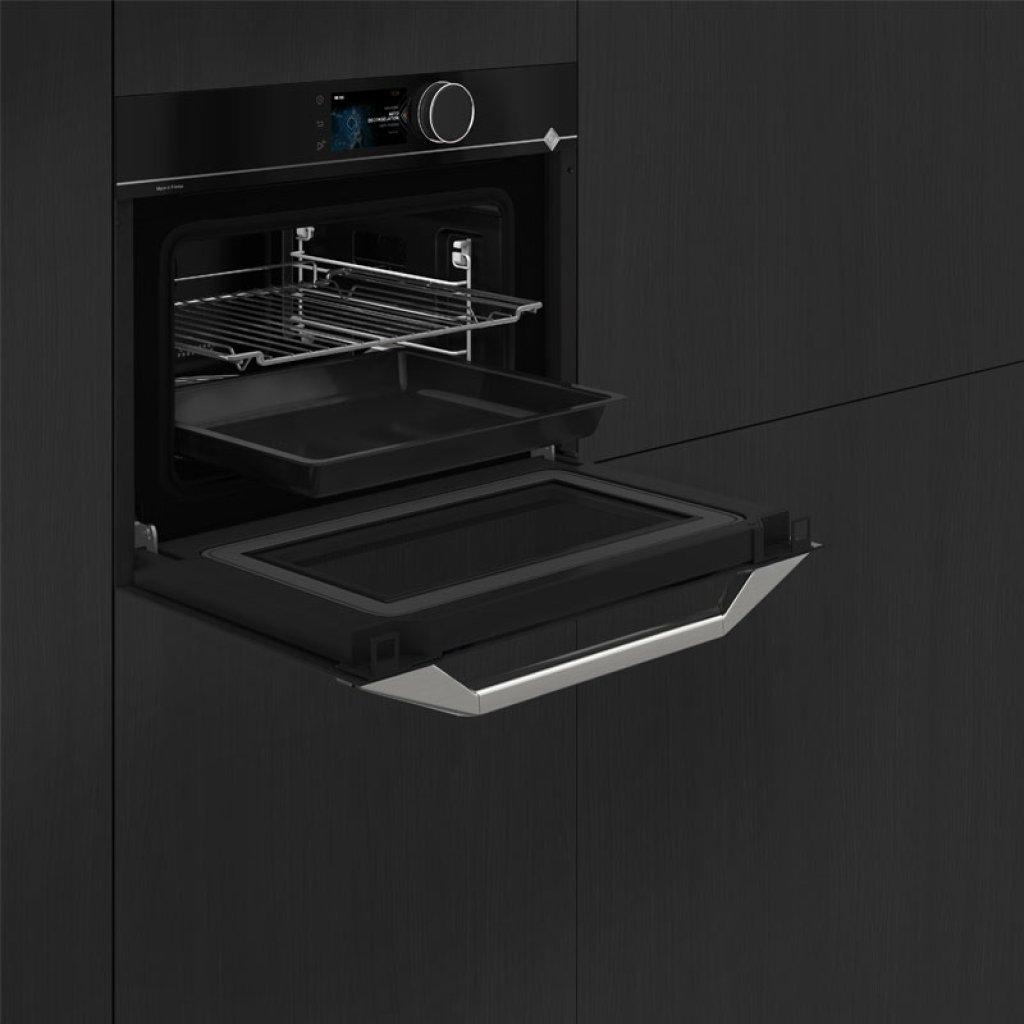 De Dietrich DKC4756X stellar steel finish drop-down door