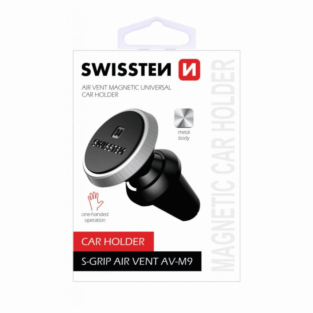 Swissten Magnetic Car Holder S-Grip Air Vent Av-M9 Swissten Magnetic Car Holder S-Grip Air Vent Av-M9