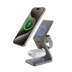 Swissten  3in1 Aluminium Wireless Charger Swissten  3in1 Aluminium Wireless Charger